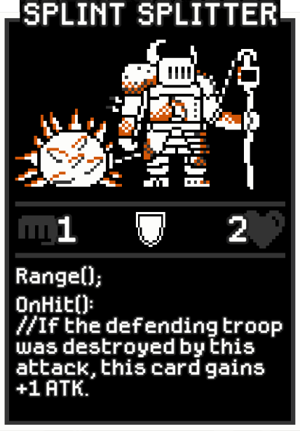 Splint Splitter card from Dataclysm TCG.
