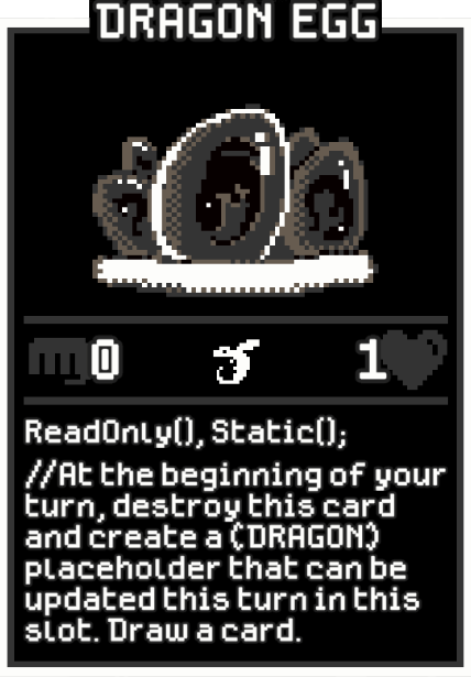 Dragon Egg card from Dataclysm TCG.