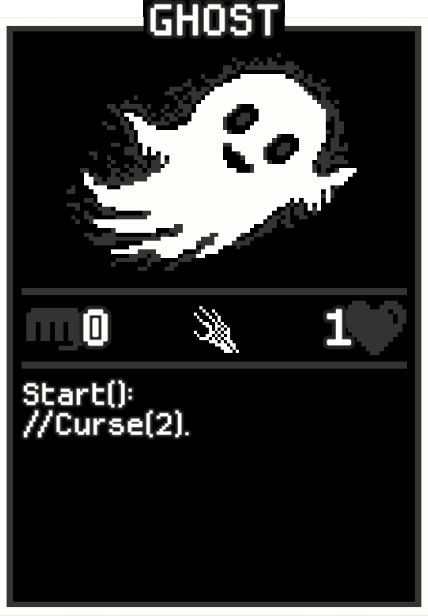 Ghost card from Dataclysm TCG.