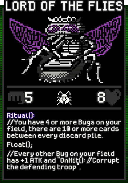 Lord of the Flies card from Dataclysm TCG.