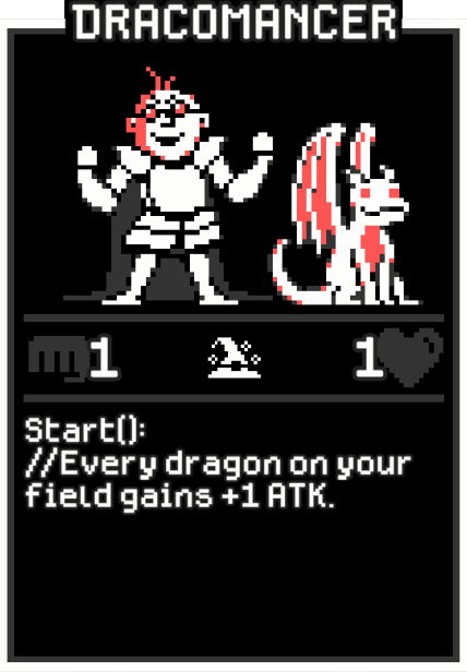 Dracomancer card from Dataclysm TCG.