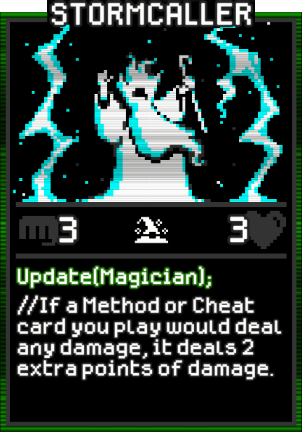 Stormcaller card from Dataclysm TCG.