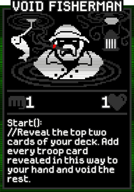 Void Fisherman card from Dataclysm TCG.