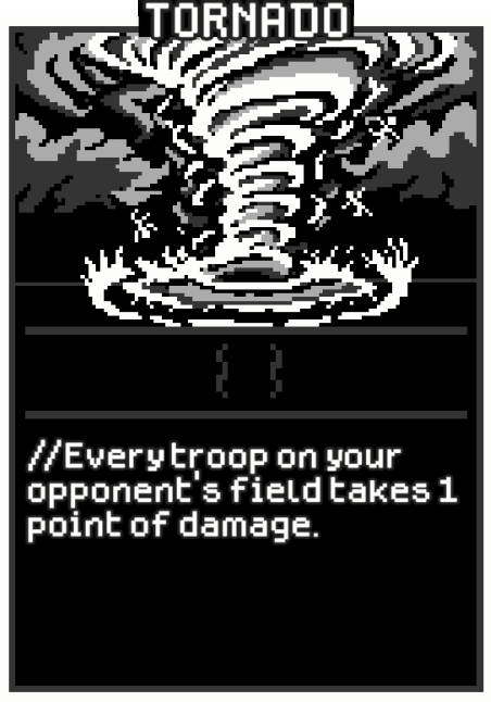 Tornado card from Dataclysm TCG.