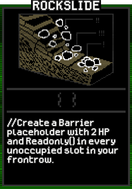 Rockslide card from Dataclysm TCG.
