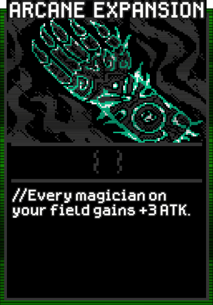 Arcane Expansion card from Dataclysm TCG.