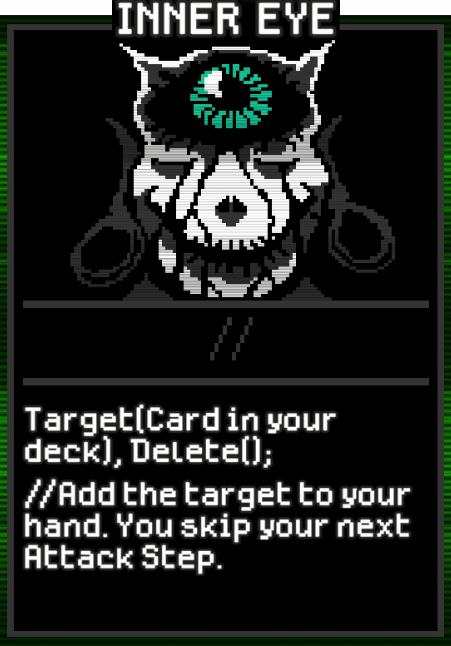 Inner Eye card from Dataclysm TCG.