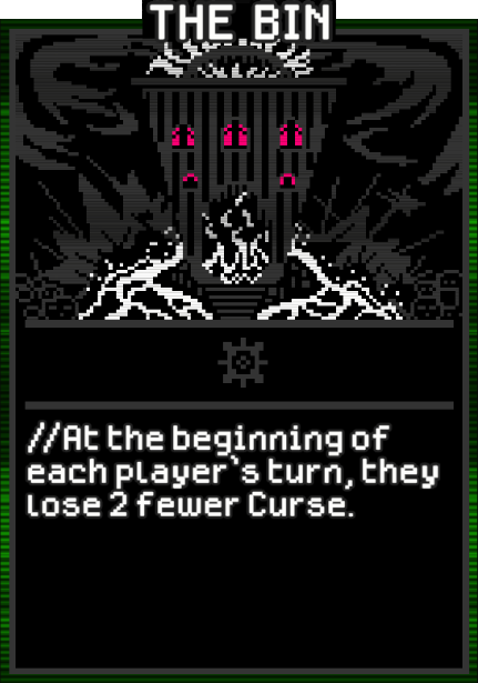 The BIN card from Dataclysm TCG.